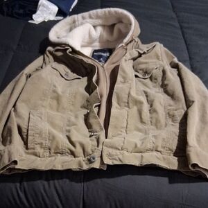 Nautica Courdoroy Sherpa Coat Size L